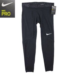 Nike Pro Dri-Fit Compression Leggings Training Tights Swoosh Black Men's XL NWT